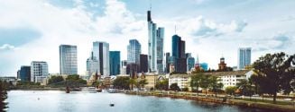 Frankfurt skyline in Germany