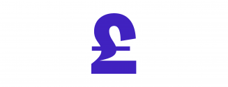 Blue pound icon