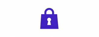 Blue padlock icon