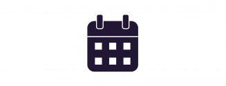 Midnight calendar icon