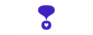 Blue exclamation mark emoji with heart glyph